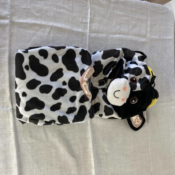 Baby Cow Costume Halloween MINI MOO Infant Size 12-24 Mo MISSING TAIL BOOTIES - Picture 4 of 9